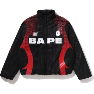 ABA FRAME MONOGRAM JACQUARD MULTI LOGO PADDED JACKET MENS