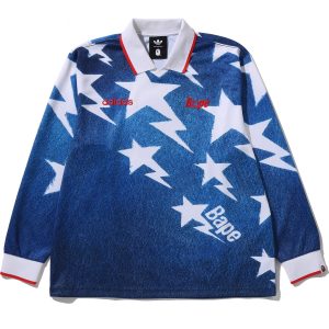 BAPE X ADIDAS LS STA JERSEY MENS